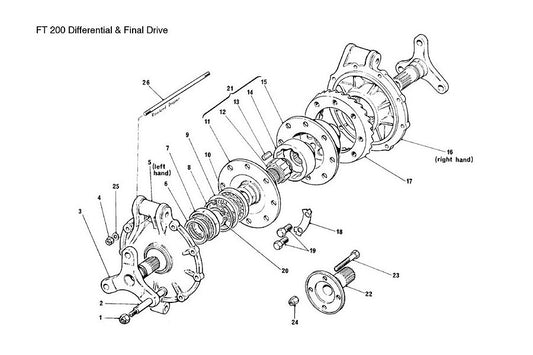 FT 200 Differential Section (Outboard Brakes)